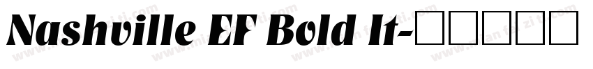 Nashville EF Bold It字体转换
